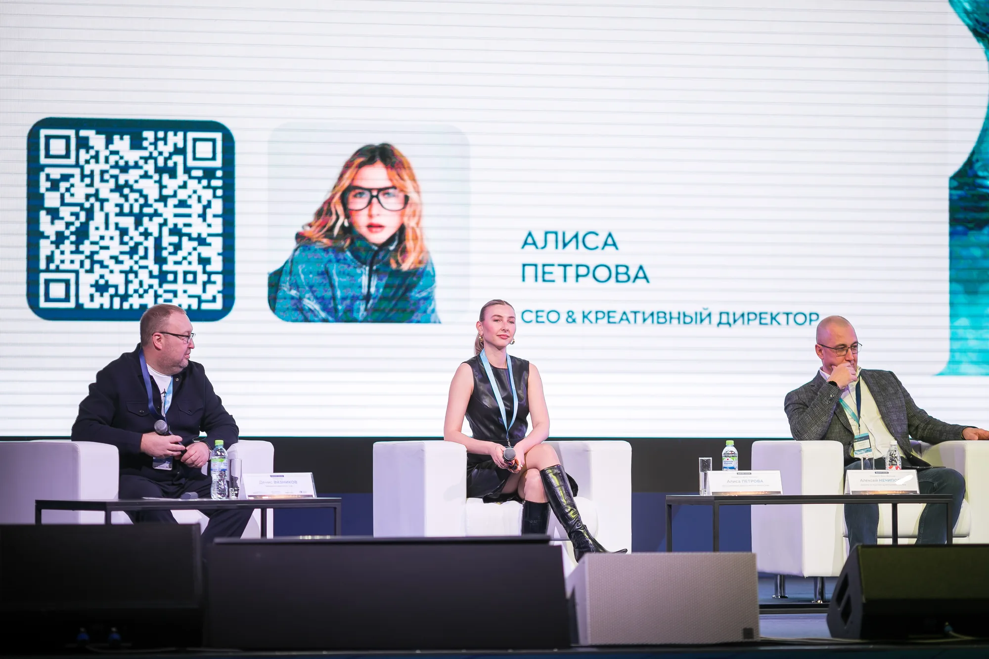 Участники панели и экранная презентация